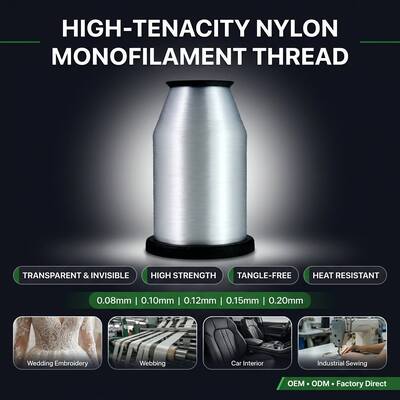 0.15MM 0.18MM 0.20MM 100G 200G 400G 1000G Nylon Polyamide MONO Yarn Factory Sell Directly