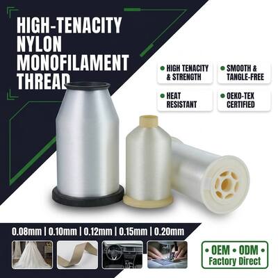 0.15MM 0.18MM 0.20MM 0.25MM 0.30MM Nylon Fishing Thread PA6 PA66 Monofilament Yarn Polyamide Mono